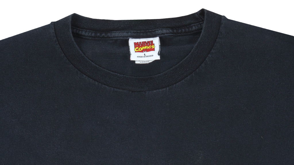 Marvel - Black X-Men Wolverine Printed T-Shirt 1990s Large Vintage Retro