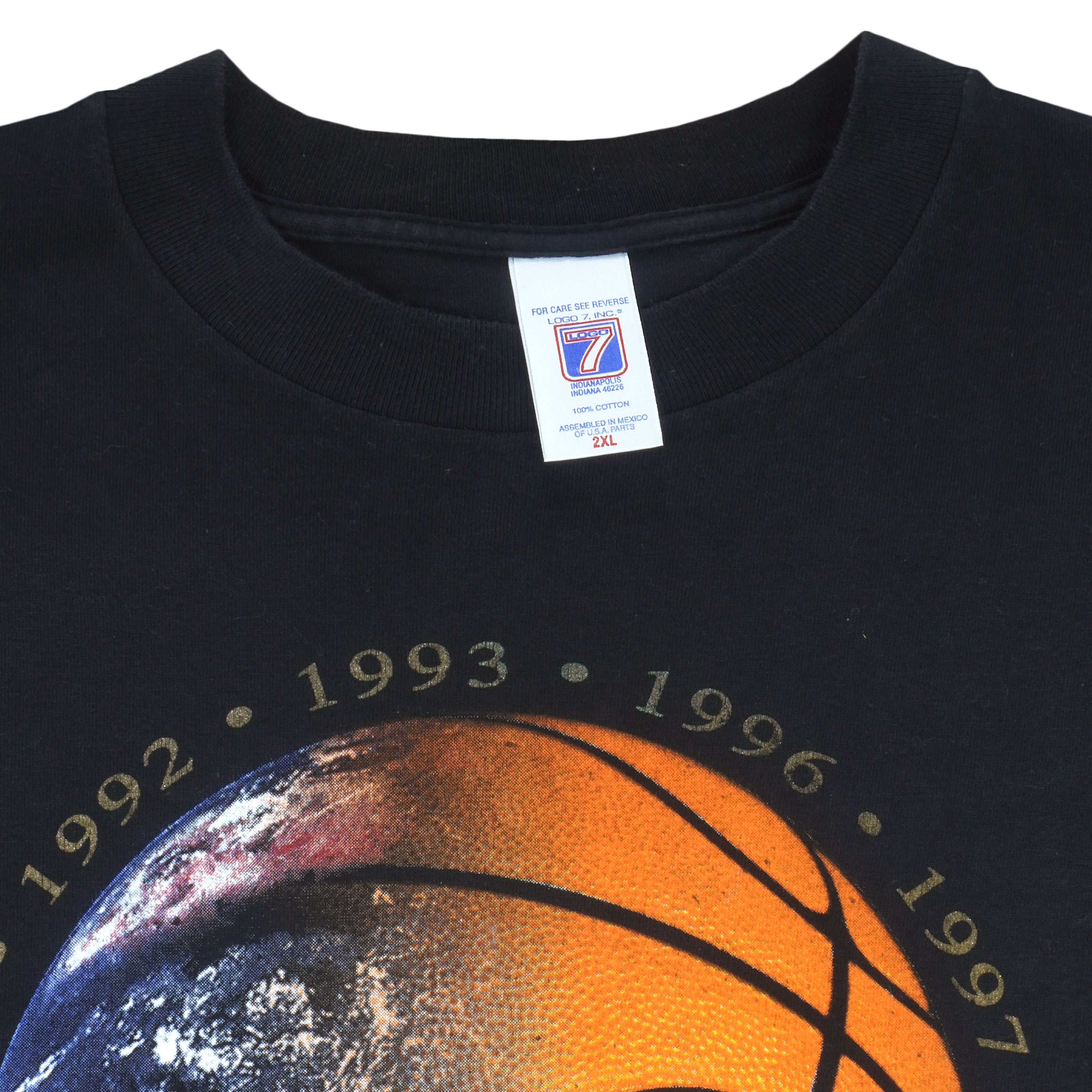 NBA - Chicago Bulls, 6 Time Champions T-Shirt 1998 XX-Large Vintage Retro Basketball