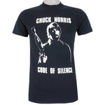 Vintage (Anvil) - Chuck Norris, Code of Silence T-Shirt 1990s Medium Vintage Retro