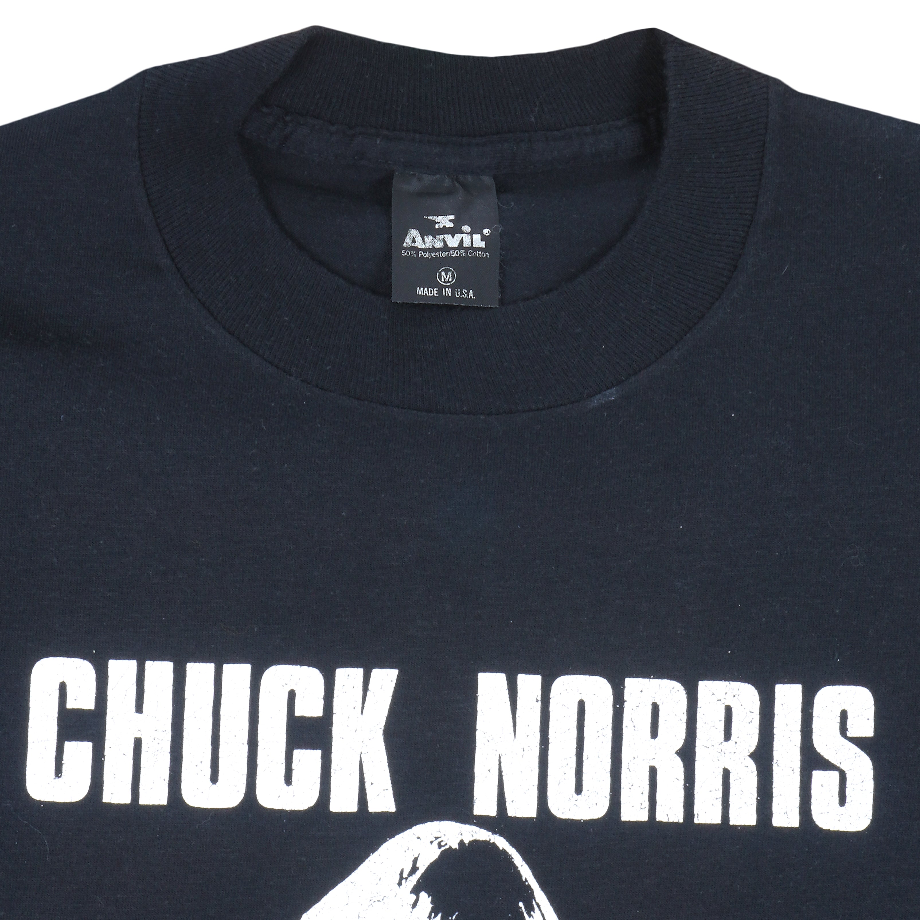Vintage (Anvil) - Chuck Norris, Code of Silence T-Shirt 1990s Medium Vintage Retro