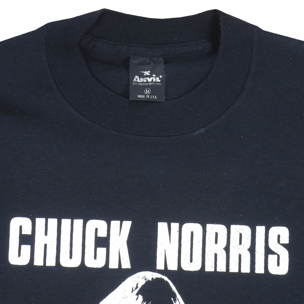 Vintage (Anvil) - Chuck Norris, Code of Silence T-Shirt 1990s Medium Vintage Retro
