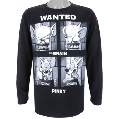 Vintage - Pinky & The Brain, Wanted Long-Sleeved Shirt 1990s X-Large