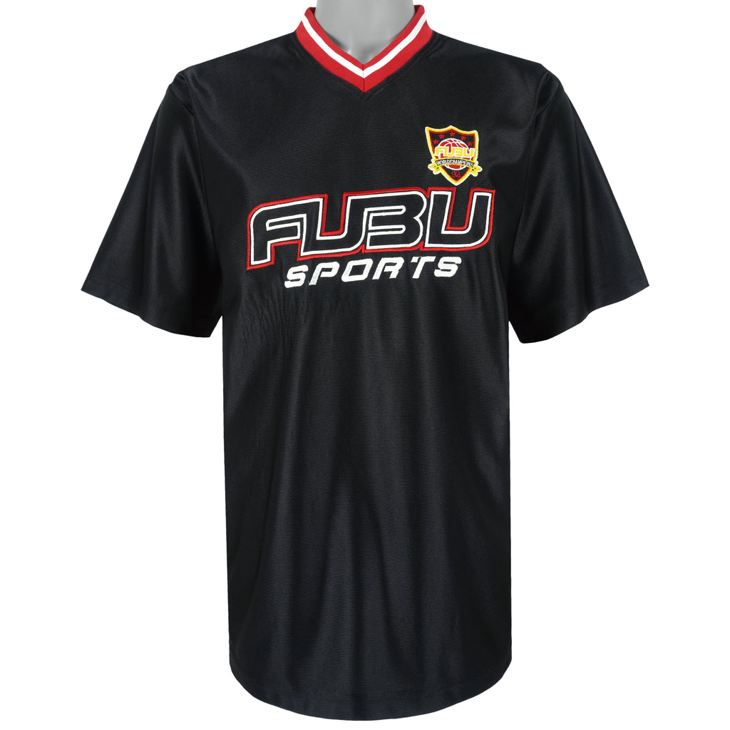 FUBU - Sports Embroidered Jersey T-Shirt 1990s X-large Vintage Retro