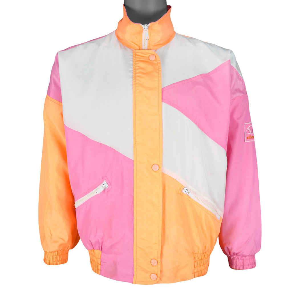 Ellesse - Colorblock Zip-Up Jacket 1990s Large Vintage Retro