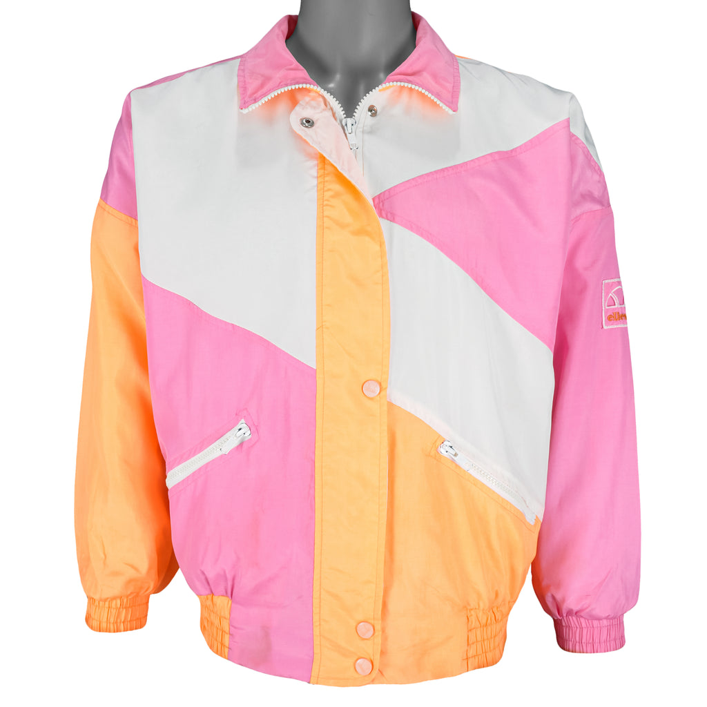 Ellesse - Colorblock Zip-Up Jacket 1990s Large Vintage Retro