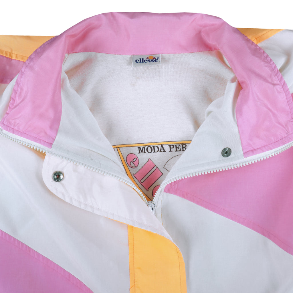 Ellesse - Colorblock Zip-Up Jacket 1990s Large Vintage Retro