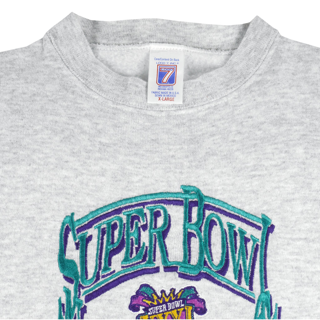 NFL - Super Bowl 31th Superdome, New Orleans Sweatshirt 1997 X-Large Vintage Retro Football