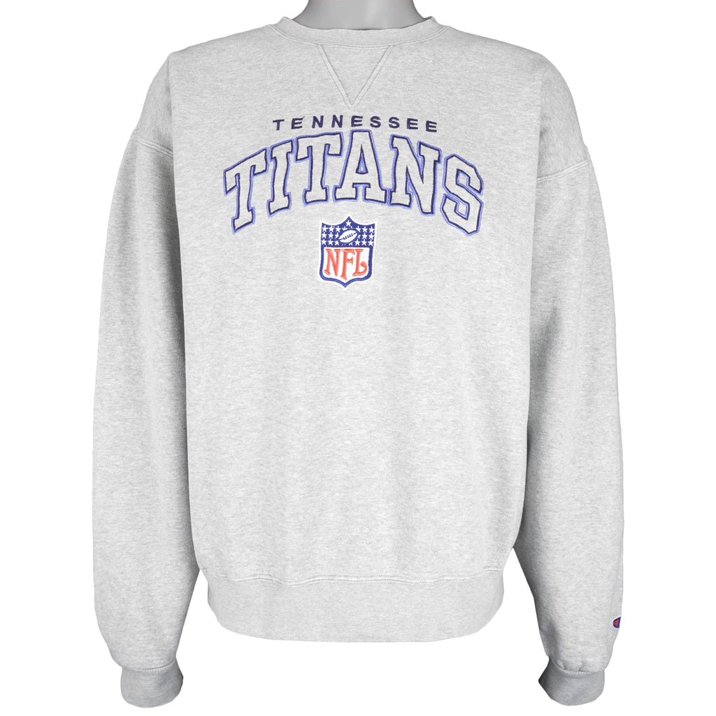 Champion - Tennessee Titans Spell-Out Sweatshirt 1990s X-Large Vintage Retro Football