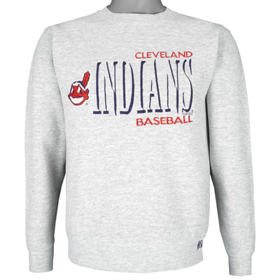 MLB (Logo 7) - Cleveland Indians Embroidered Sweatshirt 2000 Small