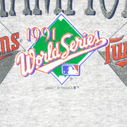 MLB - Minnesota Twins, World Series Champions Sweatshirt 1991 X-Large Vintage Retro Baseball