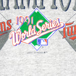 MLB - Minnesota Twins, World Series Champions Sweatshirt 1991 X-Large Vintage Retro Baseball