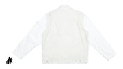 Tommy Hilfiger - White Harrington Spell-Out Jacket Large Vintage Retro