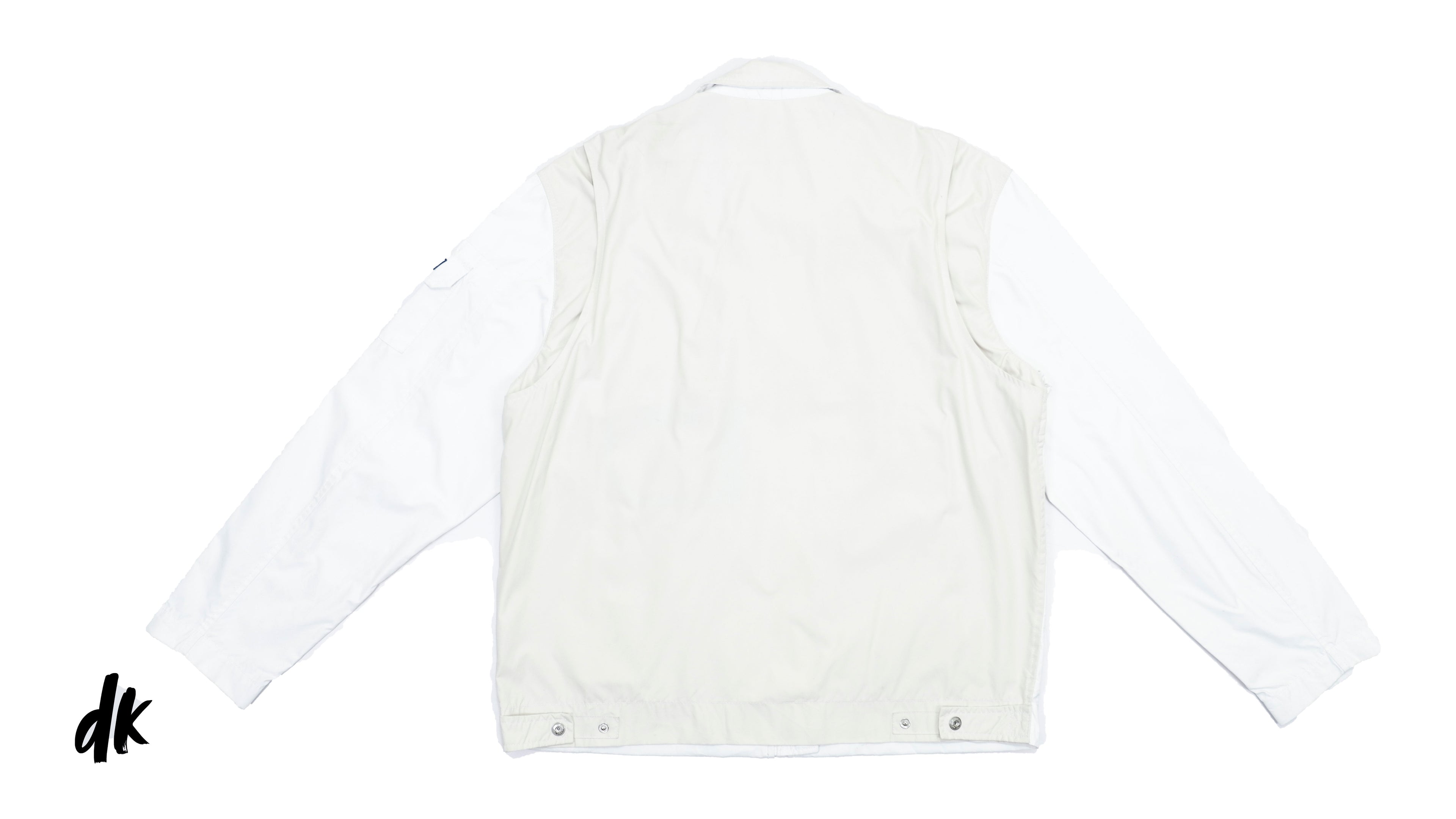 Tommy Hilfiger - White Harrington Spell-Out Jacket Large Vintage Retro