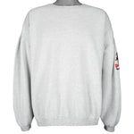 Vintage (Marlboro) - Grey & Red Embroidered Crew Neck Sweatshirt 1990s X-Large Vintage Retro