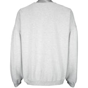 Vintage (Marlboro) - Grey & Red Embroidered Crew Neck Sweatshirt 1990s X-Large Vintage Retro