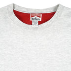 Vintage (Marlboro) - Grey & Red Embroidered Crew Neck Sweatshirt 1990s X-Large Vintage Retro