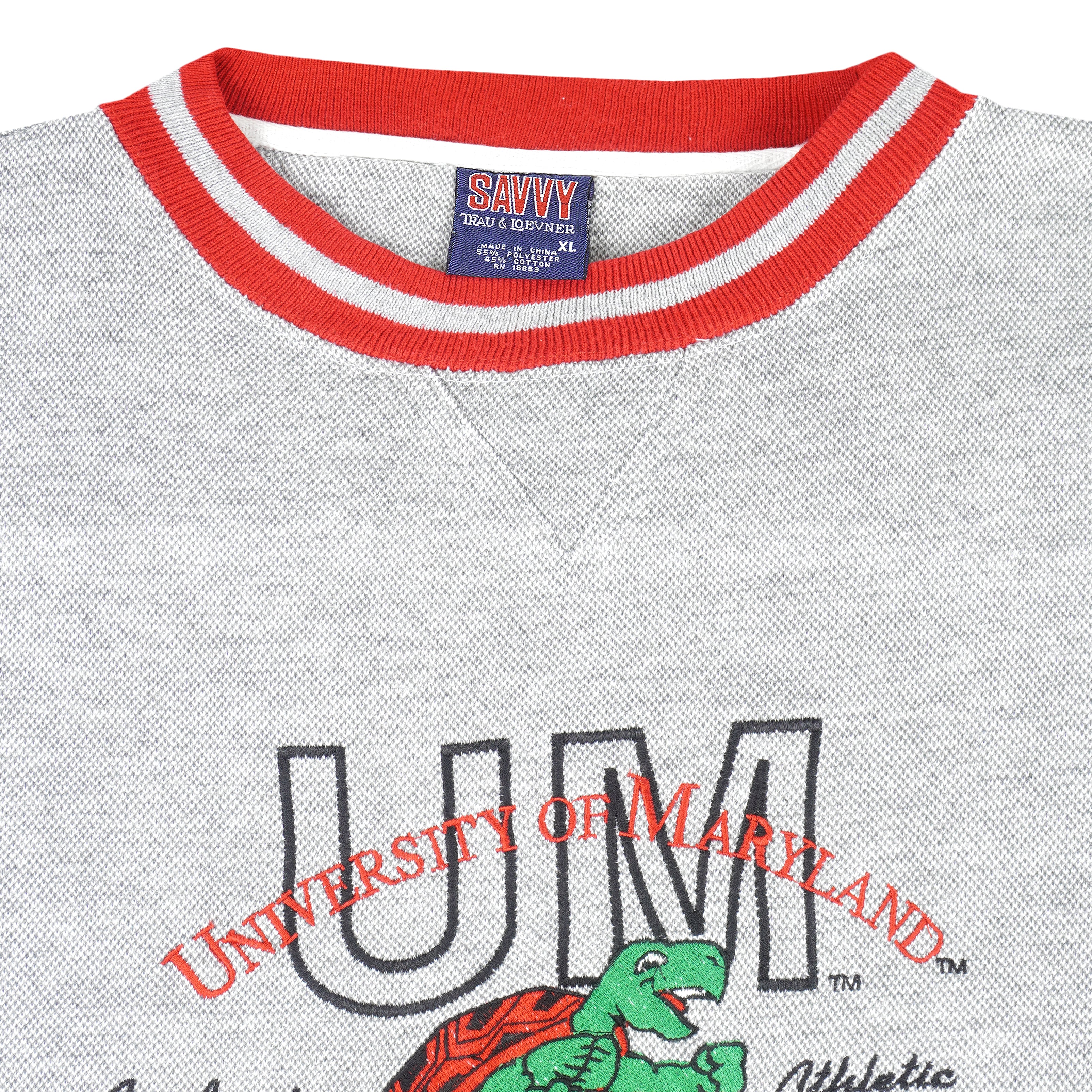 Vintage (Savvy) - University of Maryland Sweatshirt 1990s X-Large Vintage Retro