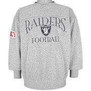 NFL (Lee) - Raiders Big Logo Sweatshirt 1990s Large Vintage Retro Football