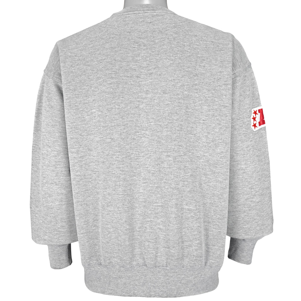 NFL (Lee) -Raiders Big Logo Sweatshirt 1990s Large Vintage Retro Football