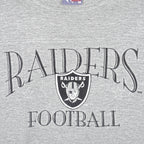 NFL (Lee) - Raiders Big Logo Sweatshirt 1990s Large Vintage Retro Football