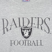 NFL (Lee) - Raiders Big Logo Sweatshirt 1990s Large Vintage Retro Football