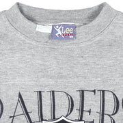 NFL (Lee) - Raiders Big Logo Sweatshirt 1990s Large Vintage Retro Football