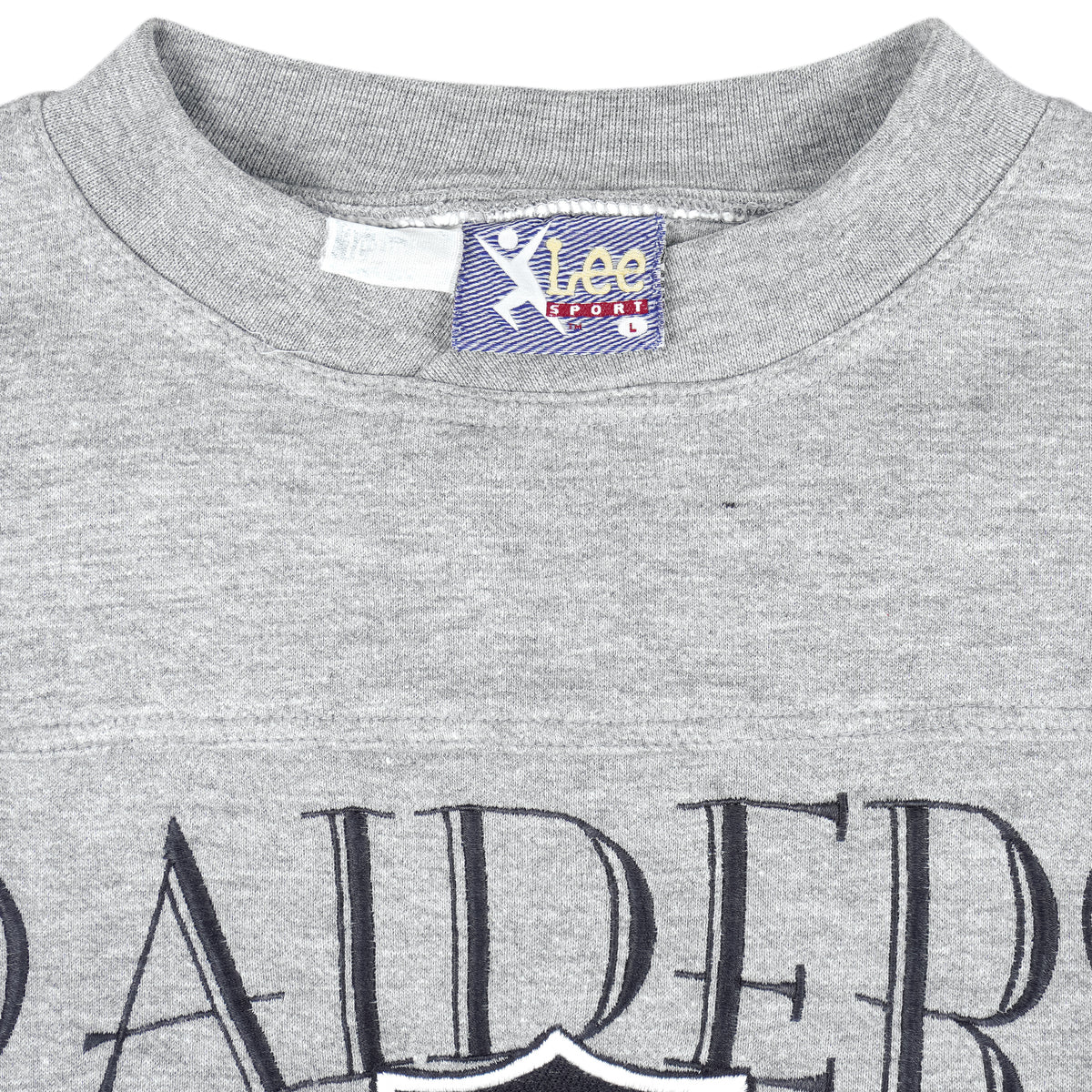 NFL (Lee) - Raiders Big Logo Sweatshirt 1990s Large Vintage Retro Football