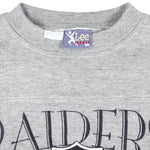 NFL (Lee) - Raiders Big Logo Sweatshirt 1990s Large Vintage Retro Football