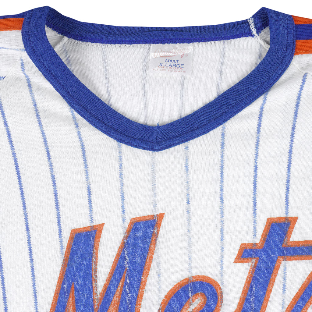 MLB (Rawlings) - New York Mets Baseball Jersey 1990s X-Large Vintage Retro Baseball