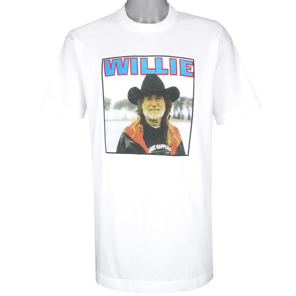 Vintage (Fruit Of The Loom) - Willie Nelson T-Shirt 1990s Large Vintage Retro