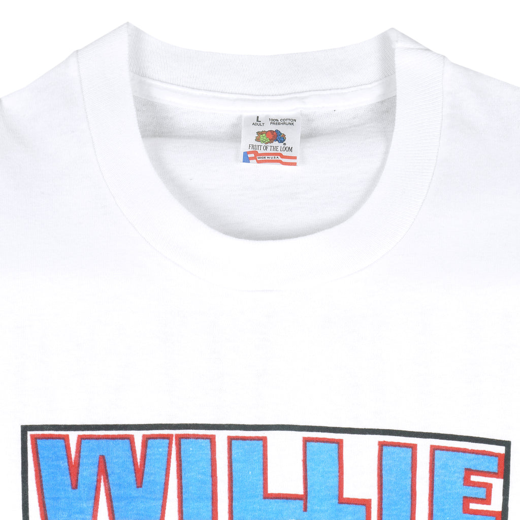 Vintage (Fruit Of The Loom) - Willie Nelson T-Shirt 1990s Large Vintage Retro