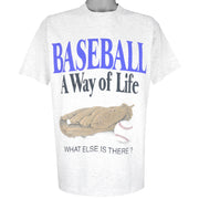 Vintage - Baseball, A Way Of Life T-Shirt 1990s X-Large Vintage Retro