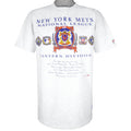 MLB (Nutmeg) - New York Mets Spell-Out T-Shirt 1991 Large Vintage Retro Baseball
