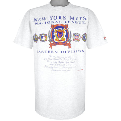 MLB (Nutmeg) - New York Mets Single Stitch T-Shirt 1991 Large