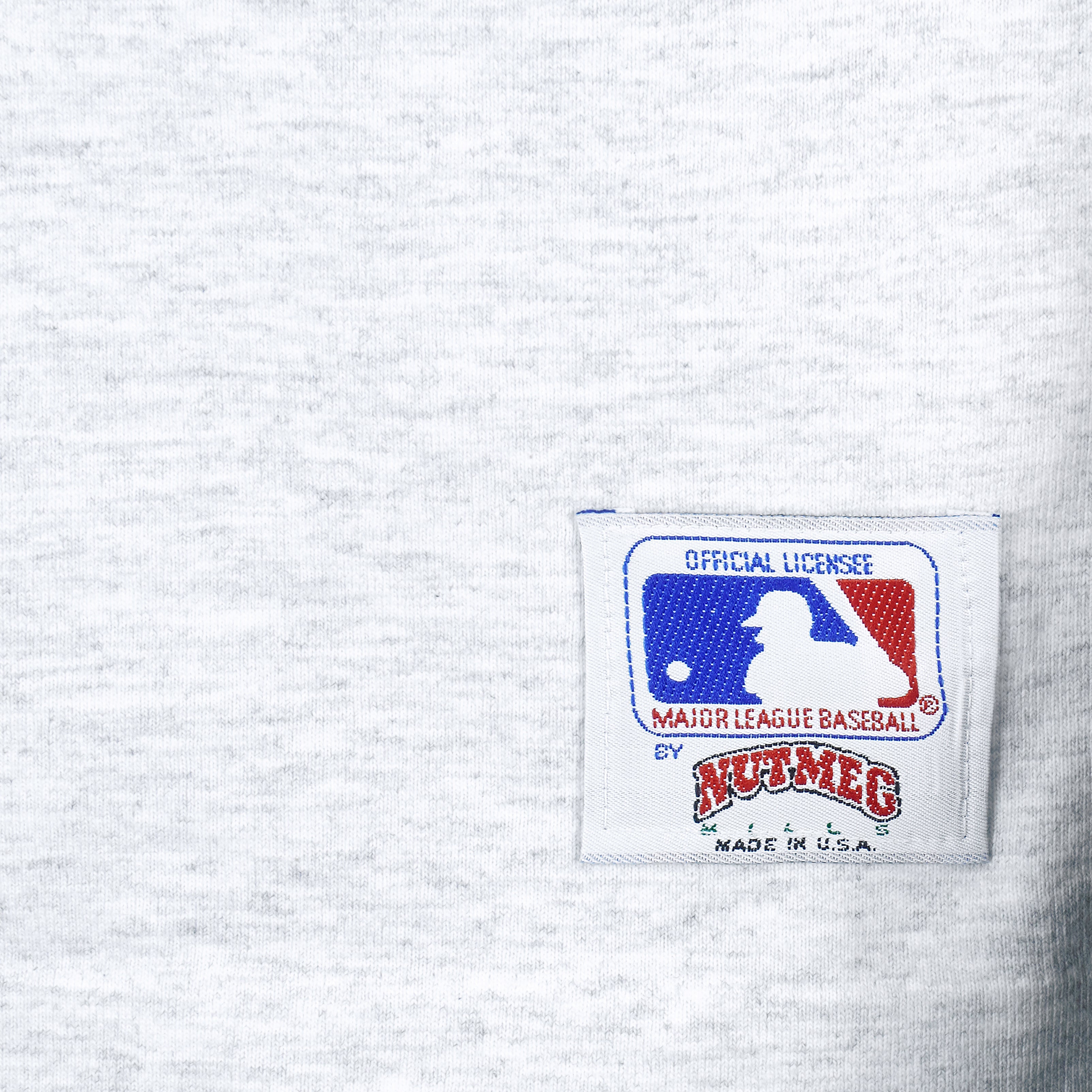MLB (Nutmeg) - New York Mets Spell-Out T-Shirt 1991 Large Vintage Retro Baseball