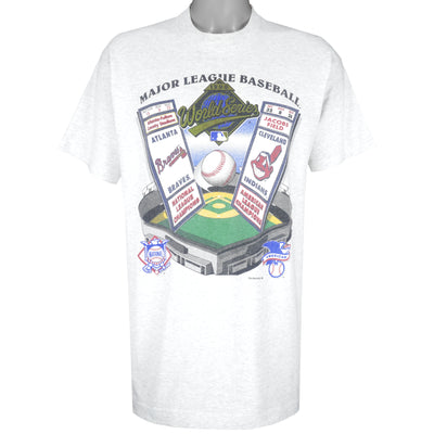 MLB (Salem) - World Series Champions Cleveland VS Atlanta T-Shirt 1995 X-Large
