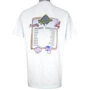MLB - World Series, Cleveland VS Atlanta T-Shirt 1995 X-Large Vintage Retro Baseball