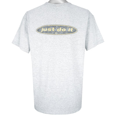 Nike - Grey Just Do It T-Shirt 1990s Large