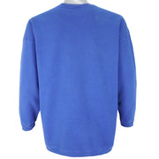 Nike - Blue Big Logo Crew Neck Sweatshirt 1990s X-Large Vintage Retro