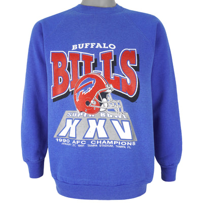 NFL - Buffalo Bills, AFC Champions Crew Neck Sweatshirt 1991 Large