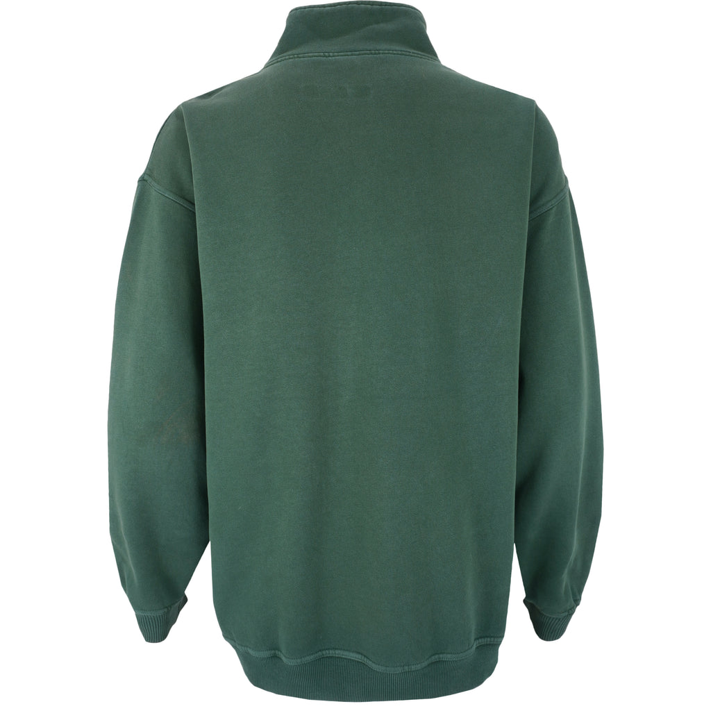 Fila - Green 1/4 Zip Sweatshirt 1990s X-Large Vintage Retro