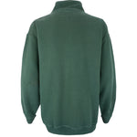 Fila - Green 1/4 Zip Sweatshirt 1990s X-Large Vintage Retro