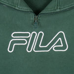 Fila - Green 1/4 Zip Sweatshirt 1990s X-Large Vintage Retro