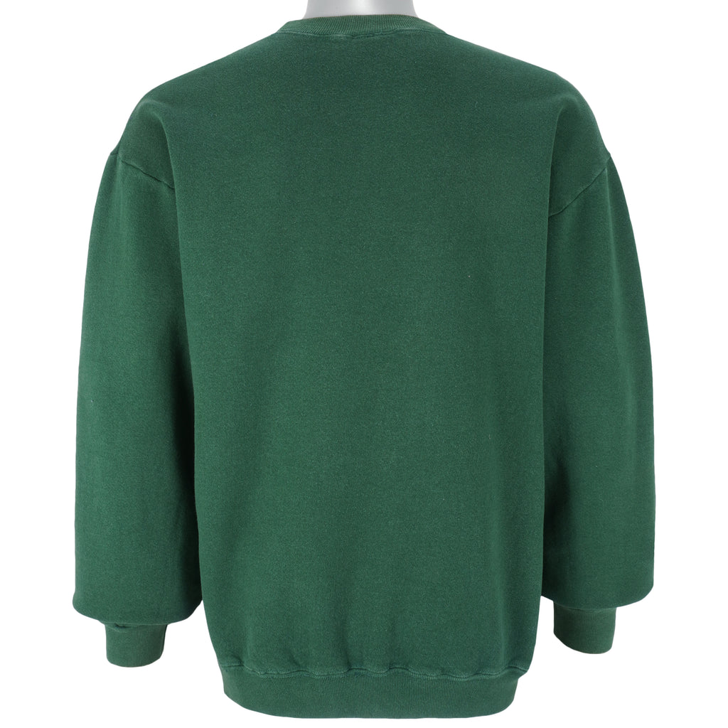 Vintage - Green No Fear Crew Neck Sweatshirt 1990s Large Vintage Retro