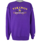 Starter - Minnesota Vikings Embroidered Sweatshirt 1990s Large Vintage Retro Football