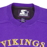 Starter - Minnesota Vikings Embroidered Sweatshirt 1990s Large Vintage Retro Football