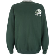 NFL (Puma) - New York Jets Embroidered Sweatshirt 1990s XX-Large Vintage Retro Football