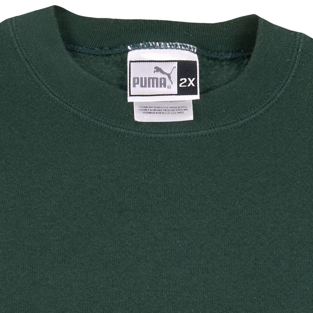 NFL (Puma) - New York Jets Embroidered Sweatshirt 1990s XX-Large Vintage Retro Football