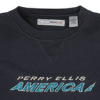 Vintage - Perry Ellis America Embroidered Sweatshirt 1990s Medium Vintage Retro