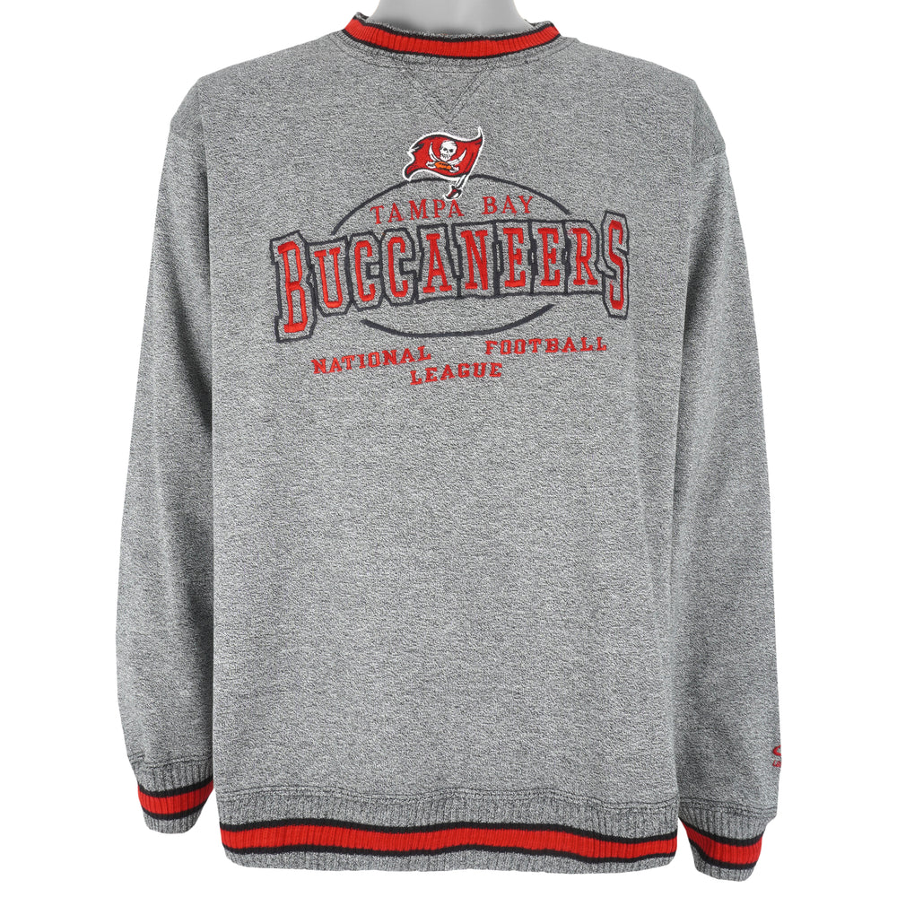 NFL (Logo Athletic) - Tampa Bay Buccaneers Embroidered Sweatshirt 1990s Large Vintage Retro Football
